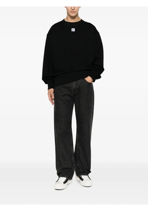 Balmain logo-embroidered sweater - Black