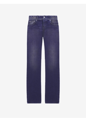 McQueen Slashed Zip Bootcut Jeans - Purple - Women - 6