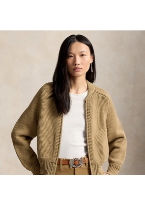 Cotton-Blend Full-Zip Jumper
