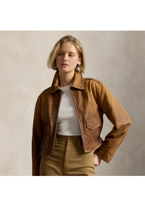 Cropped Leather Jacket