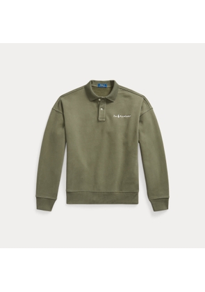 Relaxed Fit Logo Collared Sweatshirt