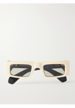 Jacques Marie Mage - Rimbaud Square-Frame Acetate Sunglasses - Men - Neutrals