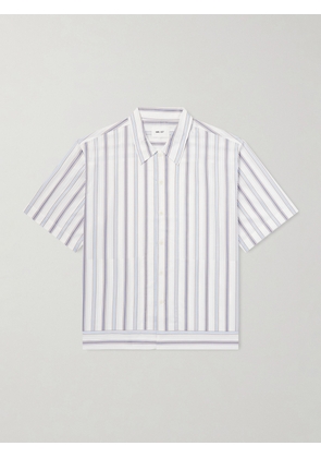 NN07 - Striped Cotton-Poplin Shirt - Men - Blue - S
