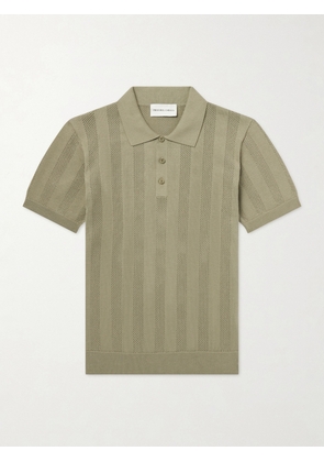 Frescobol Carioca - Vidal Cotton Polo Shirt - Men - Green - S