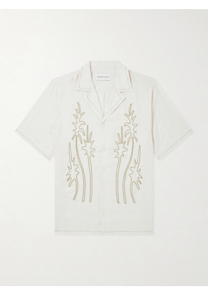 Frescobol Carioca - Alves Embroidered Linen Shirt - Men - Neutrals - S