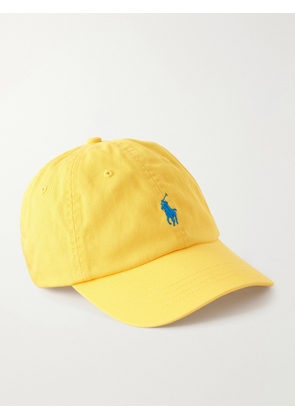 Polo Ralph Lauren - Logo-Embroidered Cotton-Twill Baseball Cap - Men - Yellow