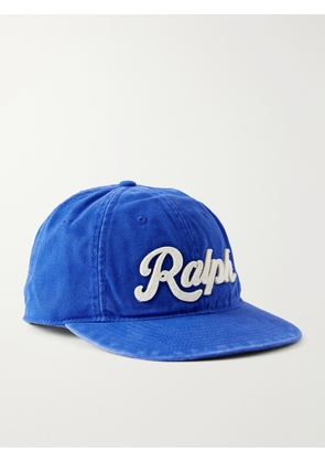 Polo Ralph Lauren - Logo-Embroidered Cotton-Twill Baseball Cap - Men - Blue