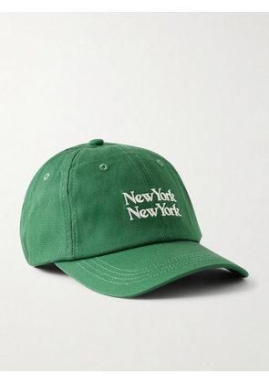 Corridor - NY NY Embroidered Cotton-Twill Baseball Cap - Men - Green