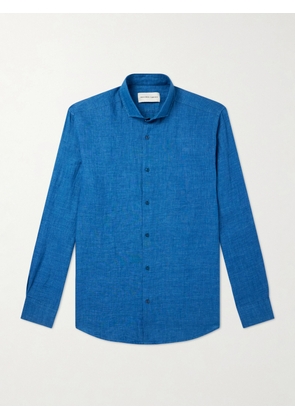 Frescobol Carioca - Antonio Linen Shirt - Men - Blue - S