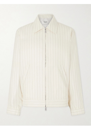 Frescobol Carioca - Tomas Striped Linen and Cotton-Blend Blouson Jacket - Men - Neutrals - S