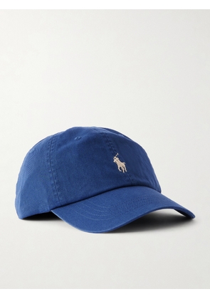 Polo Ralph Lauren - Logo-Embroidered Cotton-Twill Baseball Cap - Men - Blue