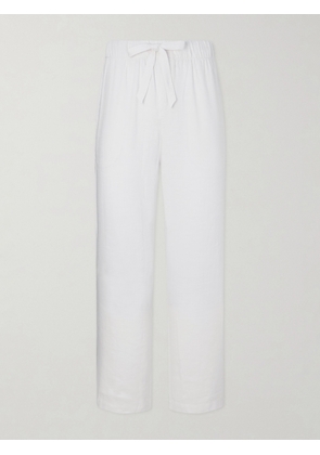 Frescobol Carioca - Luan Straight-Leg Linen and Cotton-Blend Drawstring Trousers - Men - White - S