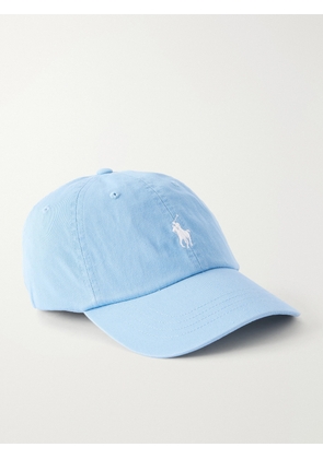 Polo Ralph Lauren - Logo-Embroidered Cotton-Twill Baseball Cap - Men - Blue