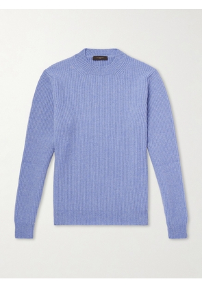Slowear - Slim-Fit Ribbed Wool Sweater - Men - Blue - IT 46