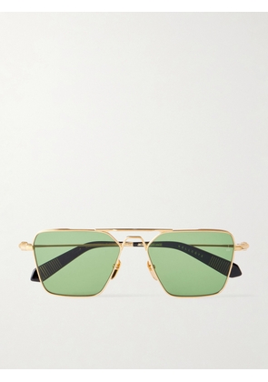 Jacques Marie Mage - Nick Fouquet Nellcôte Square Frame Metal Sunglasses - Men - Silver