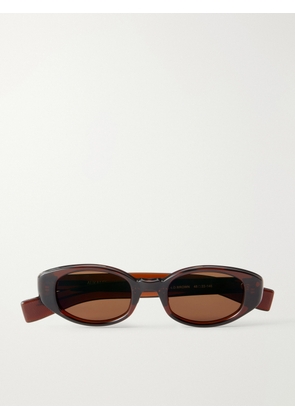 Auralee - Eyevan D-Frame Acetate Sunglasses - Men - Brown
