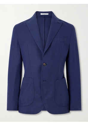 Eleventy - Lyocell and Linen-Blend Suit Jacket - Men - Blue - IT 46