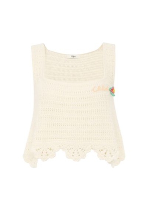 Crocheted cotton top
