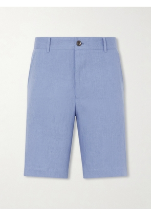 Paul Smith - Straight-Leg Linen Shorts - Men - Blue - UK/US 30