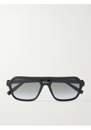 SAINT LAURENT - Aviator-Style Acetate Sunglasses - Men - Black