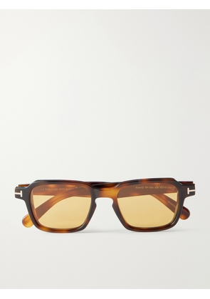 TOM FORD - Ezra-02 Square-Frame Tortoiseshell Acetate Sunglasses - Men - Tortoiseshell