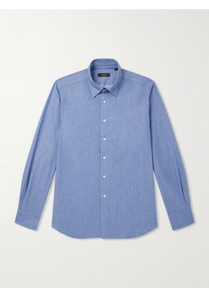 Slowear - Cotton-Twill Shirt - Men - Blue - EU 38