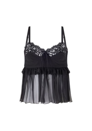 Lace négligée top