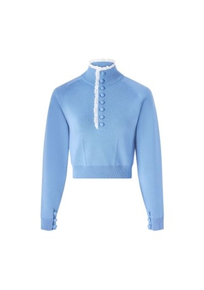 Button-neck sweater