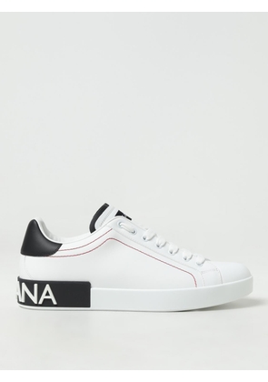 DOLCE & GABBANA Leather Sneakers with Logo