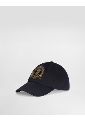 Dolce & Gabbana Cotton Baseball Hat - Man Scarves And Silks Blue 57