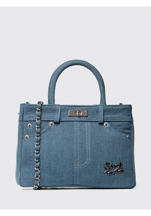 SECRET PON-PON Handbag Woman color Denim