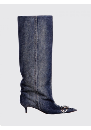 DIESEL Boots Woman color Blue