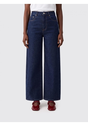 GANNI Jeans Woman color Denim