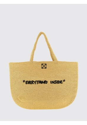 OFF-WHITE Tote Bag Woman color Beige