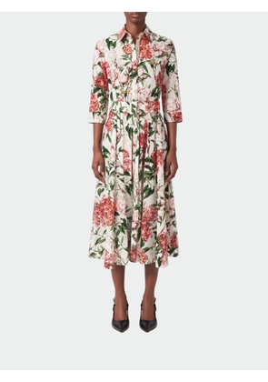 SAMANTHA SUNG A-Line Liberty Floral Print Cotton Midi Dress