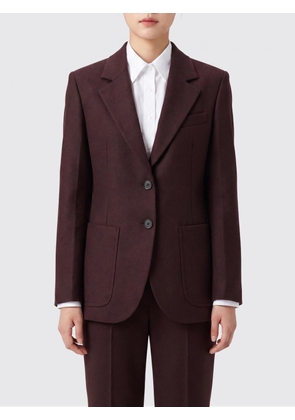 VICTORIA VICTORIA BECKHAM Single-Breasted 100% Wool Blazer with Lapel Collar