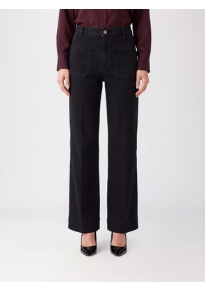 VICTORIA VICTORIA BECKHAM Alina High-Waisted Flared Jeans in Stretch-Cotton Denim