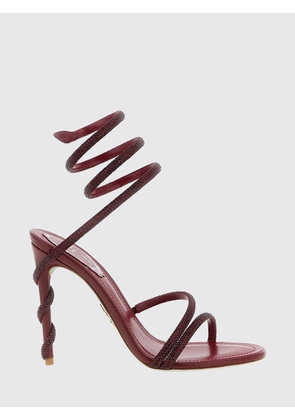 RENE CAOVILLA Heeled Sandal Woman color Burgundy