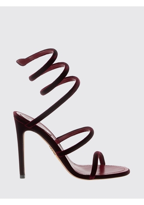 RENE CAOVILLA Heeled Sandal Woman color Burgundy