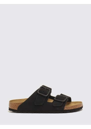 BIRKENSTOCK Arizona Wire Buckle Flat Sandals in Nubuck Leather with Double Buckle