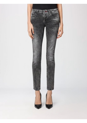 PHILIPP PLEIN Jeans Woman color Grey