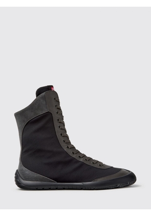 CAMPER Two-Tone Peu Path+ Ankle Boots in Leather and Recycled PET with Side Zip