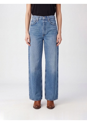 AGOLDE High-Waisted Wide Leg Flare Jeans in Recycled Cotton Denim