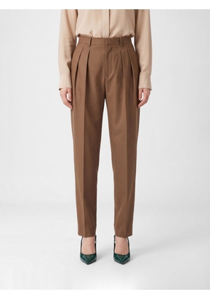 SAINT LAURENT High-Waisted Skinny Trousers in Wool and Mohair Blend