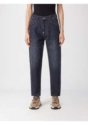 PHILIPP PLEIN High-Waisted Straight Leg Denim Jeans with Embroidery and Rhinestones