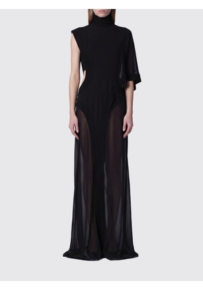 FRANCESCO MURANO One-Shoulder Silk Evening Gown with Turtleneck Collar