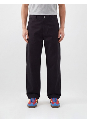 CARHARTT WIP Simple Wide-Leg Cotton-Blend Trousers with Rear Logo