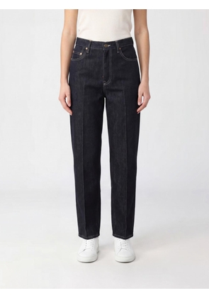 FABIANA FILIPPI High-Waisted Straight Jeans in Cotton Denim with Monile