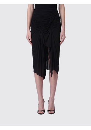 FRANCESCO MURANO Draped Asymmetrical Midi Skirt in Stretch Viscose