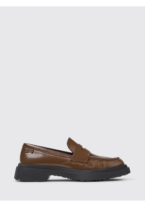 CAMPER Walden Loafers in Calfskin with Graphic Print and Saddle Strap